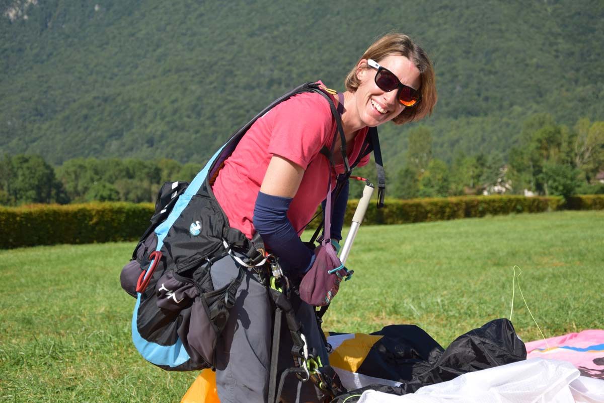 Elisa Houdry, championne du monde de parapente